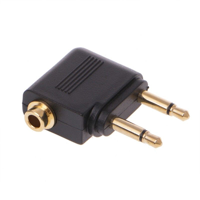 1pc ouro niquelado avião de ar - Earphone Splitter Jack avaliação e preço