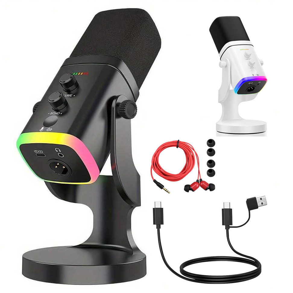 Microfone Dinâmico USB/XLR par - Gaming Headset Rgb avaliação e preço