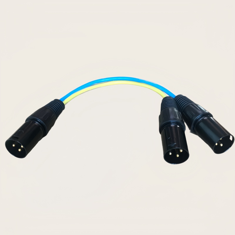Divisor em Y XLR de Áudio (4 E - Audio Splitter Y avaliação e preço