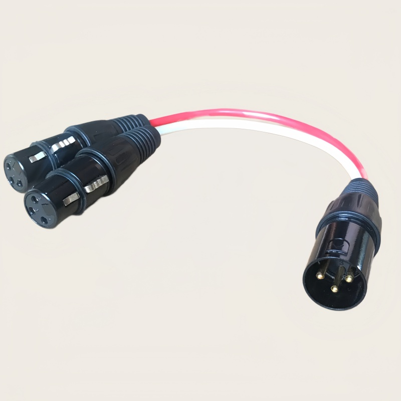 Divisor em Y XLR de Áudio (4 E - Audio Splitter Y avaliação e preço