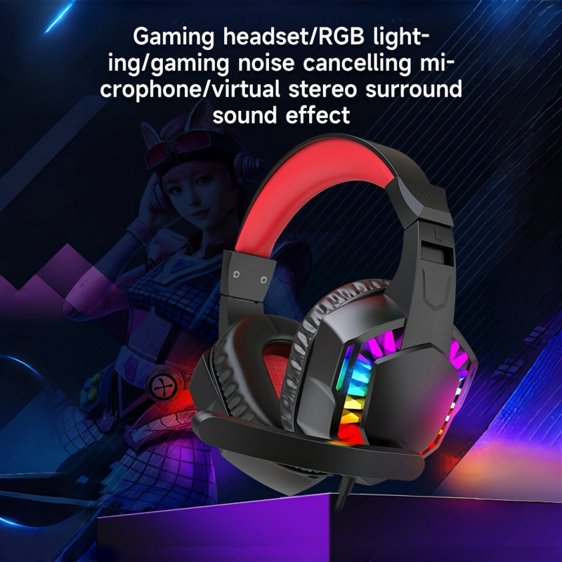 A66, fones de ouvido com fio,  - Gaming Headset Rgb avaliação e preço