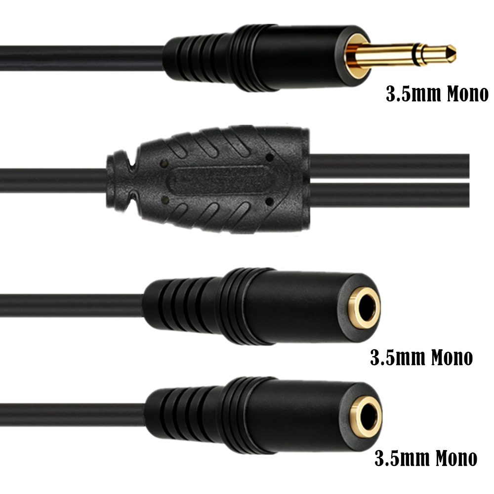 Cabo Divisor de Áudio Mono TS  - Audio Splitter Y avaliação e preço