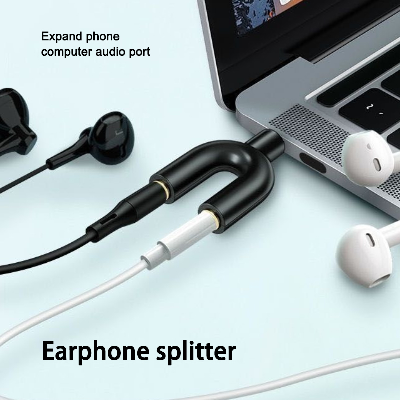 Adaptador de microfone divisor - Earphone Splitter Jack avaliação e preço
