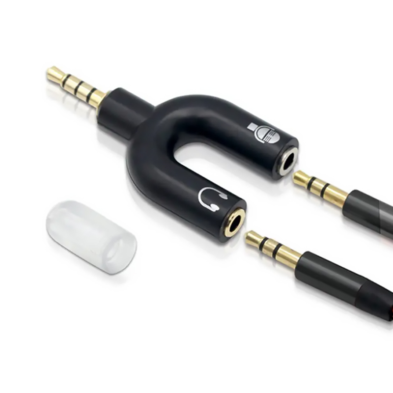 Adaptador de microfone divisor - Earphone Splitter Jack avaliação e preço