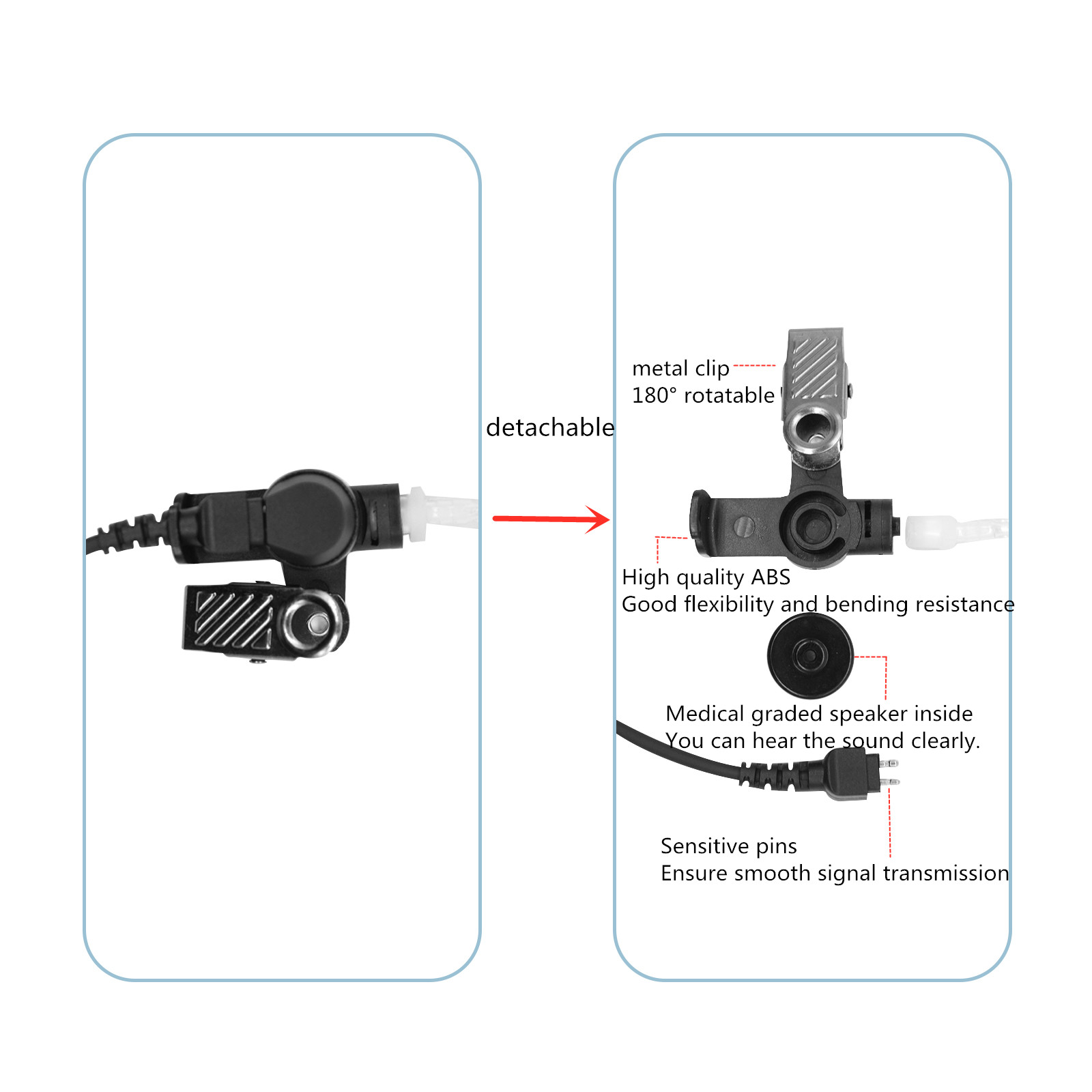 Kit de vigilância de fone de o - Wired Earphone Mic avaliação e preço
