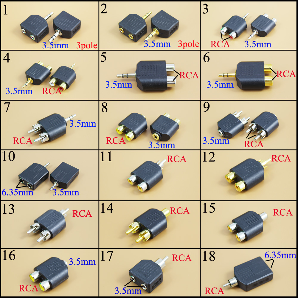 Adaptador de Áudio Estéreo AV  - Earphone Splitter Jack avaliação e preço