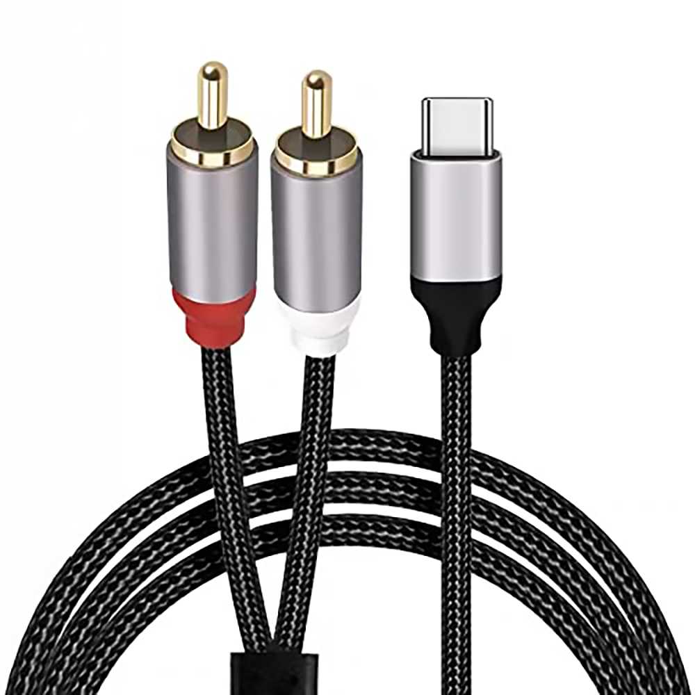 Cabo de áudio usb c para 2 rca - Audio Splitter Y avaliação e preço